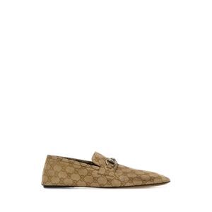 Gucci Men Gg Fabric Loafers